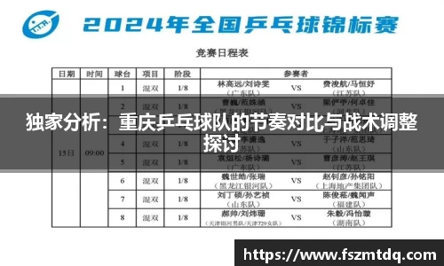 独家分析：重庆乒乓球队的节奏对比与战术调整探讨